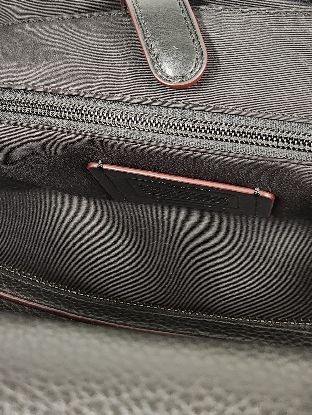NEW Coach Boston Heritage Leather Duffel Bag Black Large Capacity w/Strap F70561 - Picture 9 of 16